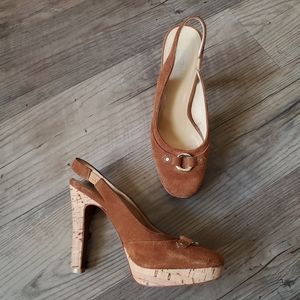 Michael Kors Suede Heels, Size: 6M